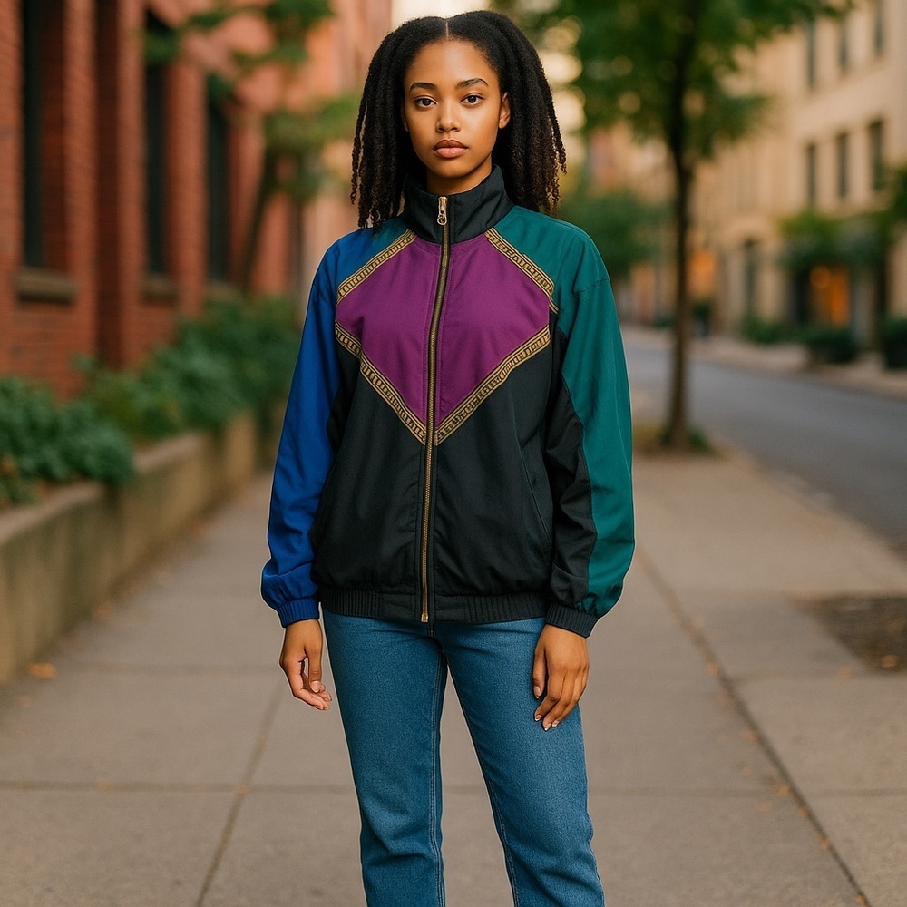 Vintage 80’s Zip Up Jacket Medium